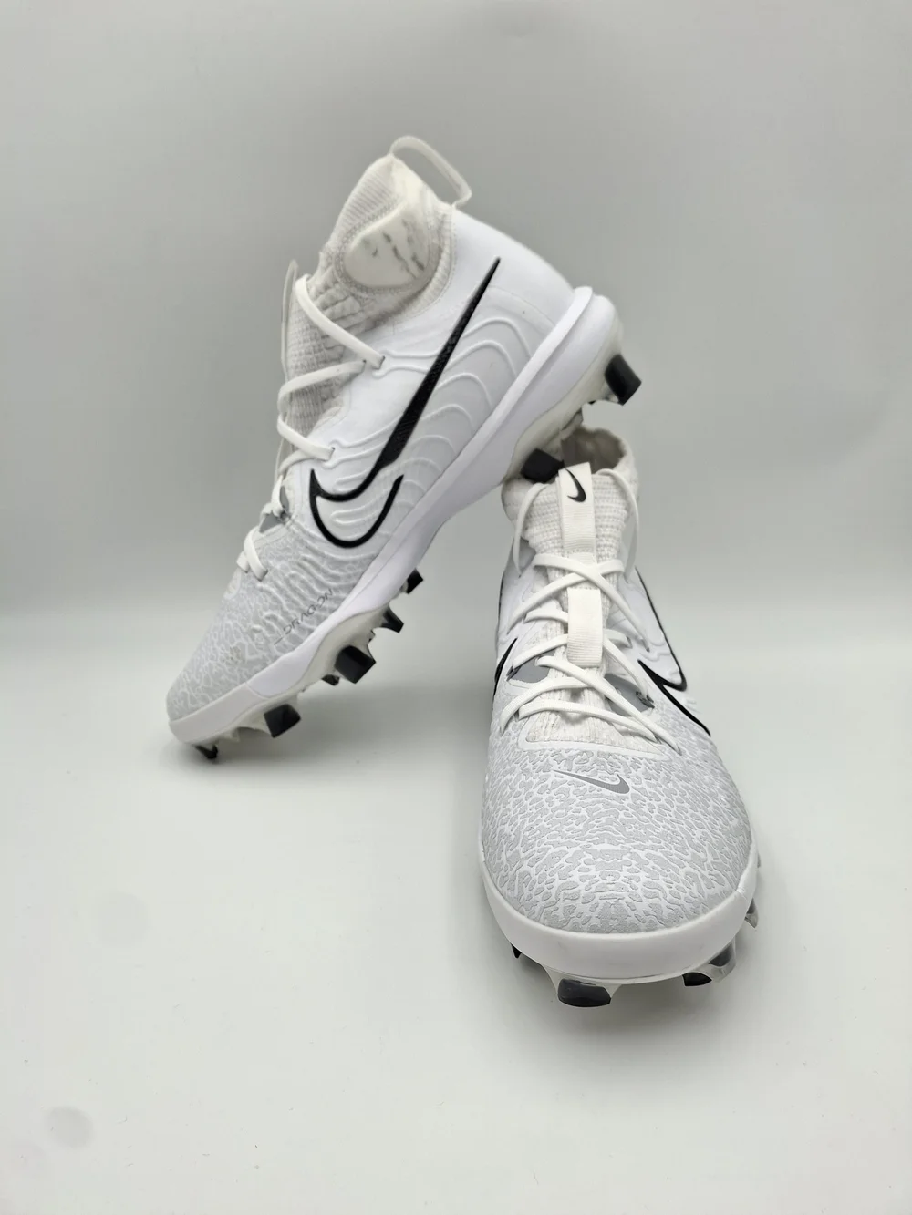 Nike Vapor Edge Pro 360 White Black Football Cleats Men's Size 12